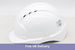 Ten JSP Safety Helmets with Slip Ratchet, White