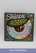 Six Sharpie Permanent Marker Sets, Exclusive Colour Assortment, Fine & Ultra Fine Points, 30 Pieces