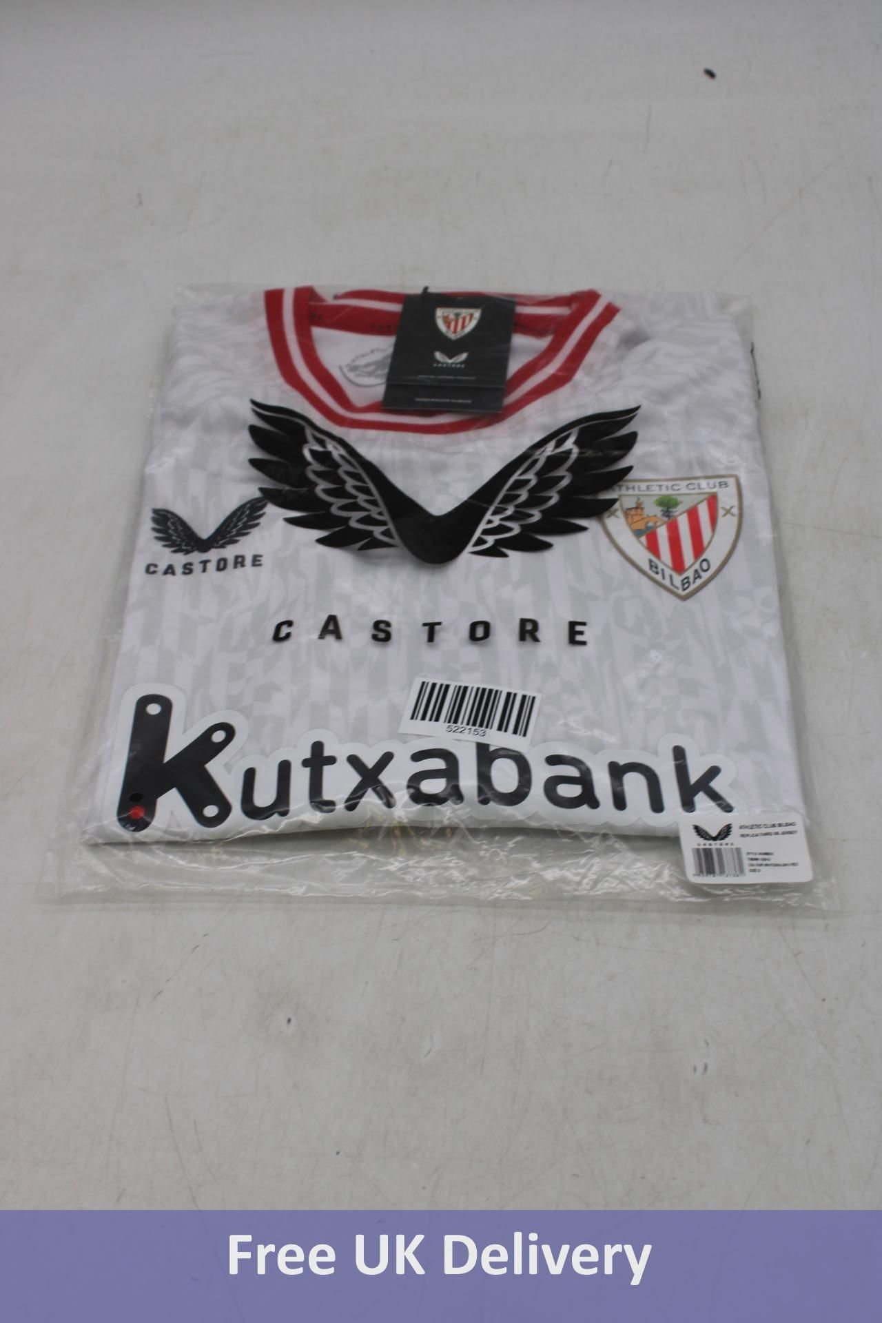 Athletic Club Bilbao Replica Short Sleeve 2023-24 Third Shirt, White/Racing Red, Size XL