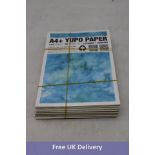 Eight A4+ Yupo Paper Pads, 115gsm, 30 Sheets Per Pad