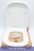 Grohe Euro Soft Close Toilet Seat, White, Width 374mm, Length 443mm, Height 51mm