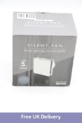Vent Axia Silent 7.5W Extractor Fan with Timer 240v, White