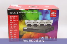 Eagle CCTV, Full Colour, 8CH IP KIT, with Four 4MP Turret Cameras