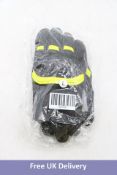 Dainese Motorcycle Gloves, Black/Yellow, Size L