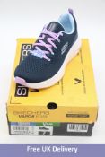 Skechers Women's Vapor Foam Fresh Trend Trainers, Navy/Lavender, UK 7. Box damaged