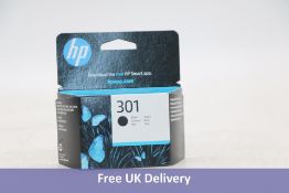 Six HP 301 Original Ink Cartridges, Black, CH561EE USS, Expiry 09/2025