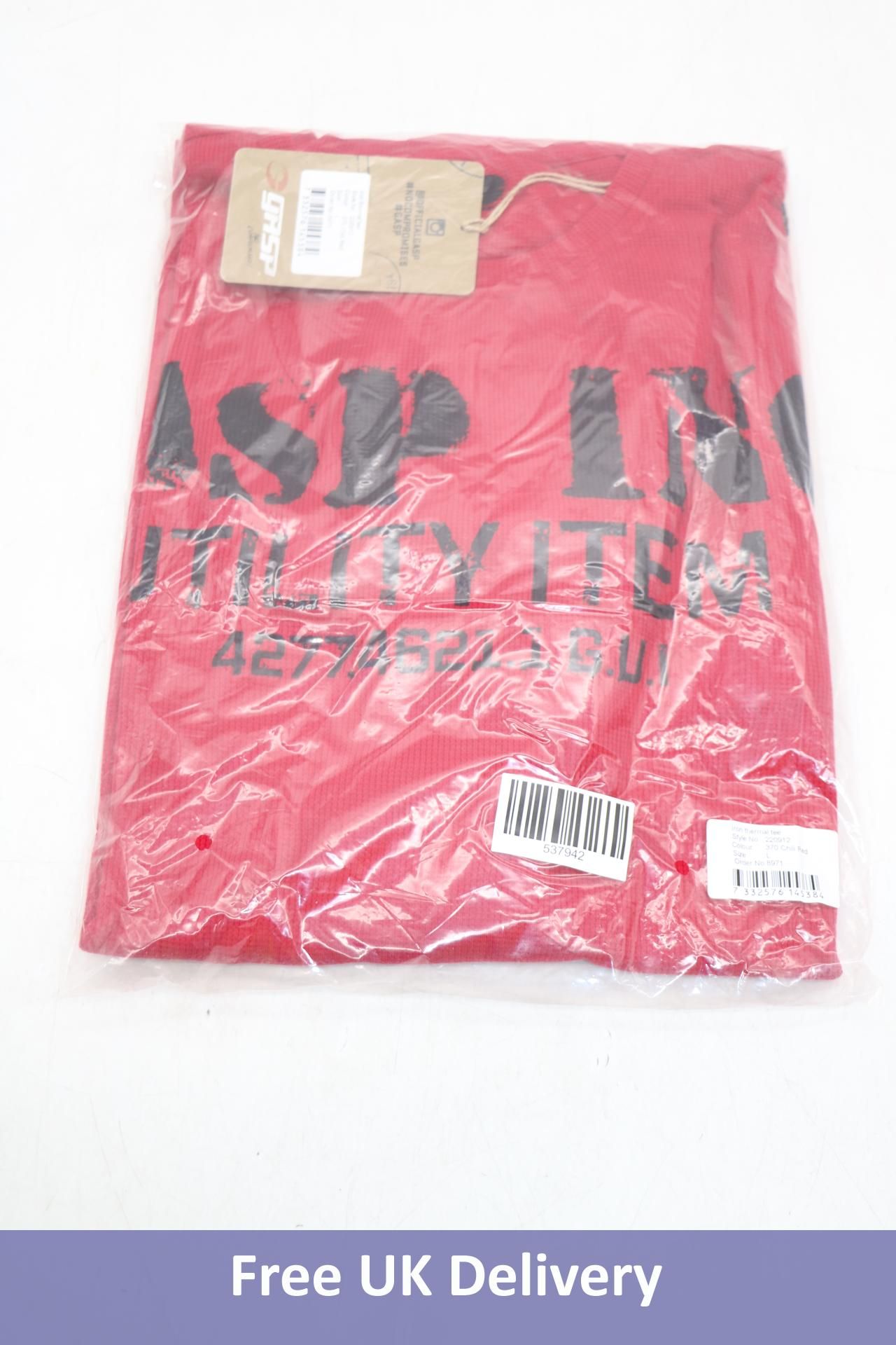 Gasp Iron Thermal T-Shirt, 370 Chilli Red, L