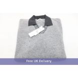 L'uomo Wool Blend Sweater, Grey, Size L