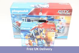 Two Playmobil City Action items to include 1x 70568, 1x 70571, 4-10