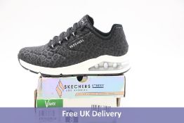 Skechers Women's UNO 2 In Kat Neato Trainers, Black/White, UK 5. Box damaged