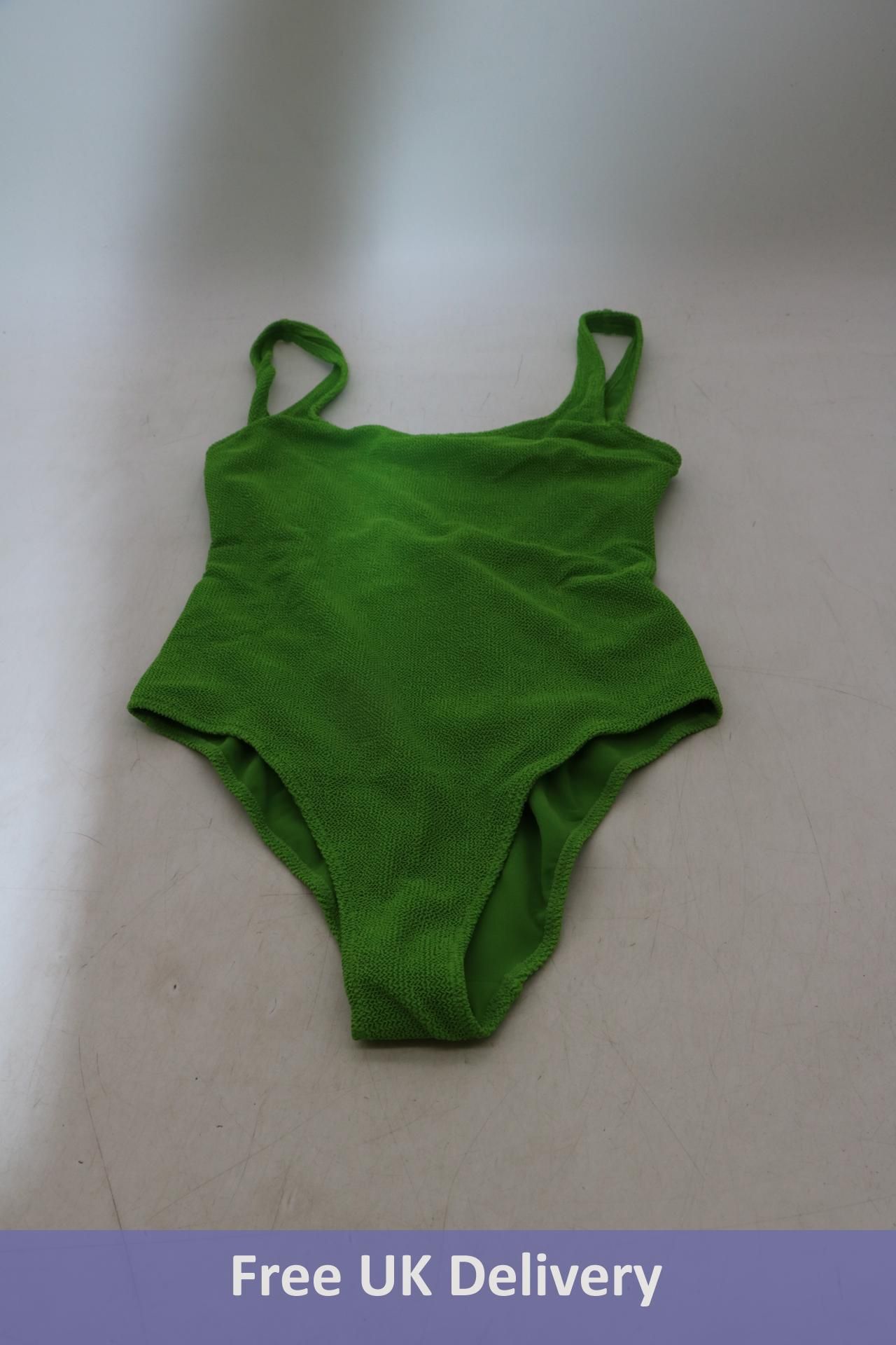 Arket 14 One Piece Swimsuit, Green Bright, Size EU 38
