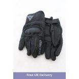 Dainese Motorcycle Gloves, Black, Size S