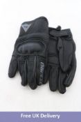 Dainese Motorcycle Gloves, Black, Size S