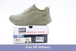 Skechers Women's Bob Squad Chaos Face Off Trainers, Olive, UK 5. Box damaged