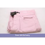 Maje Faded Wide-Leg Jeans, Pink, EU 40