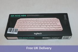 Logitech MX Keys Mini, Wireless Illuminated Keyboard, Pink