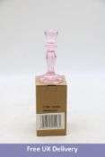 Six Talking Tables Glass Candlestick Holders, Pink