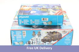 Two Playmobil Sets to include 1x Playmobil City Action 71369, 1x Playmobil Space Set 71369, Ages 4-1