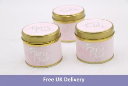 Fairy Dust Candle, Pink, 7.7cm x 6.6cm, Set of Six