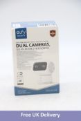 Eufy Security, 360 Pan & Tilt Wired Indoor Dual Cameras, 4K, Cam S350