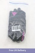 Dainese Motorcycle Gloves, Black/Purple, Size S