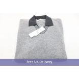 L'uomo Wool Blend Sweater, Grey, Size XL