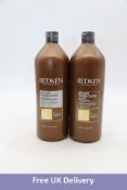 Redken All Soft Mega Curls Hair Cair to include 1x Shampoo, 1x Conditioner, 1000ml