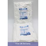 Two Flood Cube Water Activated Pack of 4 Vacuum Sealed Bags, White, Size 360mm x 150mm