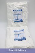 Two Flood Cube Water Activated Pack of 4 Vacuum Sealed Bags, White, Size 360mm x 150mm