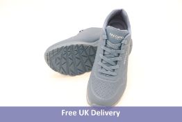 Skechers Women's Uno Stand On Air Trainers, Blue, Some Slight Markings On Upper, No Box