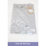 Gasp Iron T-Shirt, 946 Greymelange/Black, L