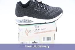 Skechers Women's UNO 2 In Kat Neato Trainers, Black/White, UK 4. Box damaged