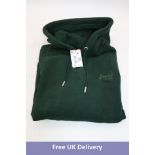 Superdry Essential Logo Hoodie, Forest Green, Size XXL