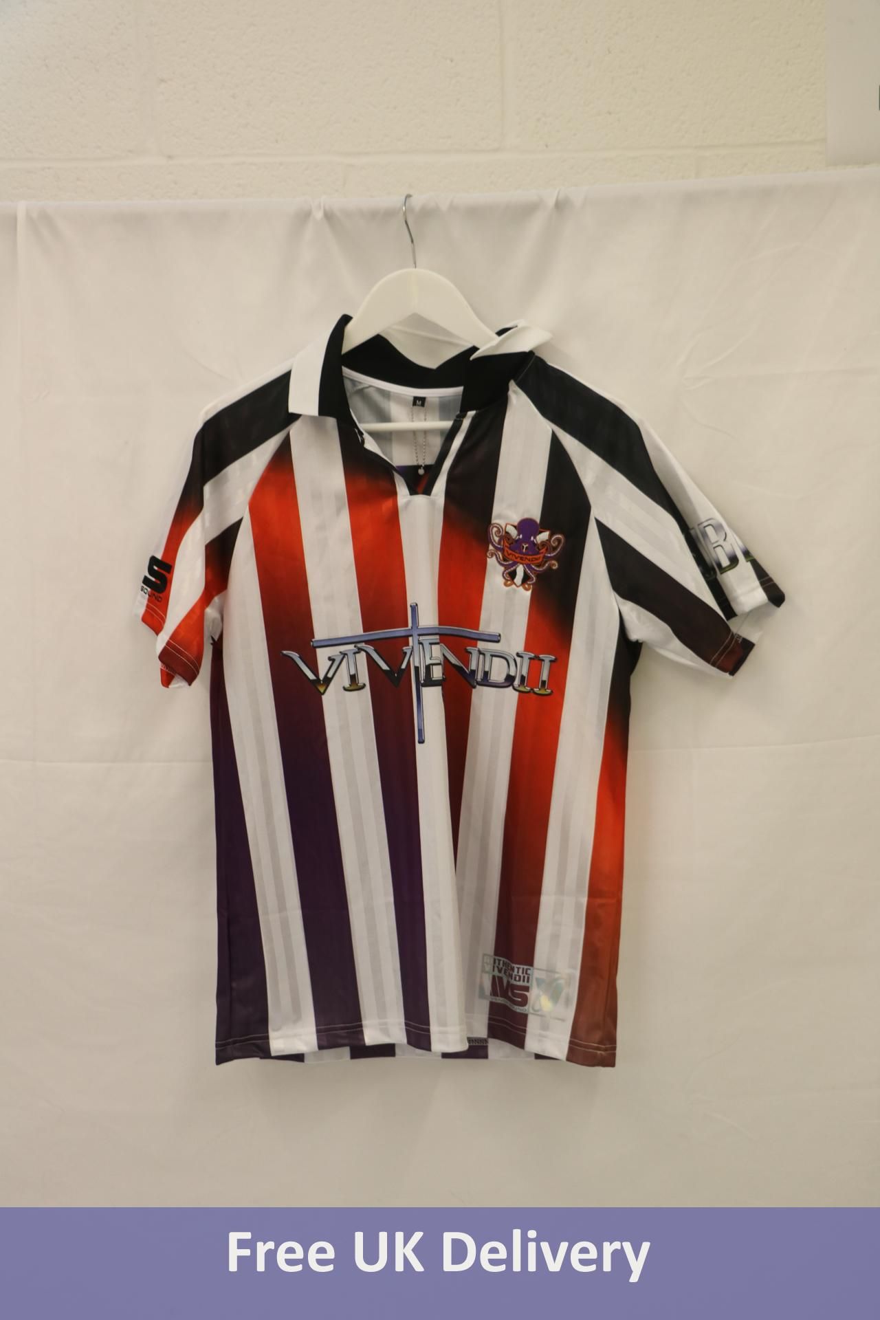 JBL Vivendi VVD Football Shirt, Red/White, Size M