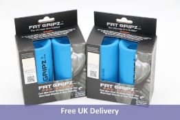 Six pairs Fat Gripz Pro Series, Blue