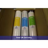 Three Express Water items to include 1x Granular Activated Carbon Water Filter Replacement, 1x Sedim