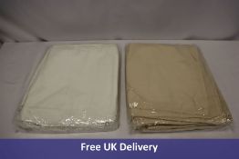 Seventeen Unbranded Chiffon Scarves, packs of 10, in Various Colours to include 3x Black, 3x Brown,
