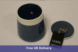 Ladelle Aster Canisters, 4x Plum, 1x Mustard, 3x Blue