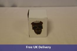 Twenty-one Skull Head T-Light Holders to include 15x Rose Head, 6x Ivory/Black