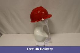 Twenty MSA V-Gard Safety Helmets, Red