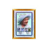 Queen Mother Commemorative Stamp Card - Framed