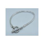 Pandora Moments T-Bar Snake Chain Bracelet 16cm