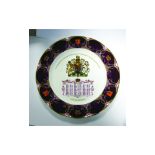 Aynsley Diamond Jubilee Crown - Bone China Plate