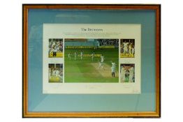 England Cricket Team WisdenTrophy 2000 - Signed Cricket Print - Limited Edition