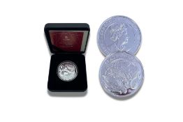 2021 St Helena Modern Chinese Trade Dollar 1oz Silver Proof Coin