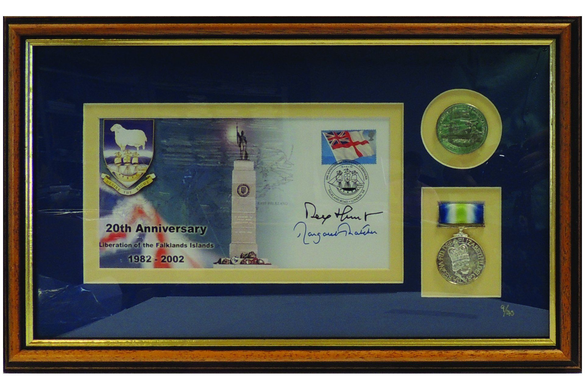 Falklands 20th Anniversary Cover - Signed by Margaret Thatcher & Sir Rex Hunt