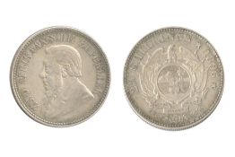 1896 South Africa Silver 2 1/2 Shillings