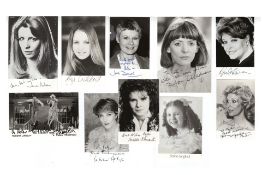Actresses collection of 10 Autographs
