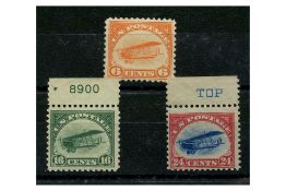 USA 1918 Trio, fresh u/m with some minute gum disturbance. SGA546-48