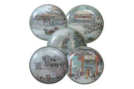 5 Chinese Porcelain Plates